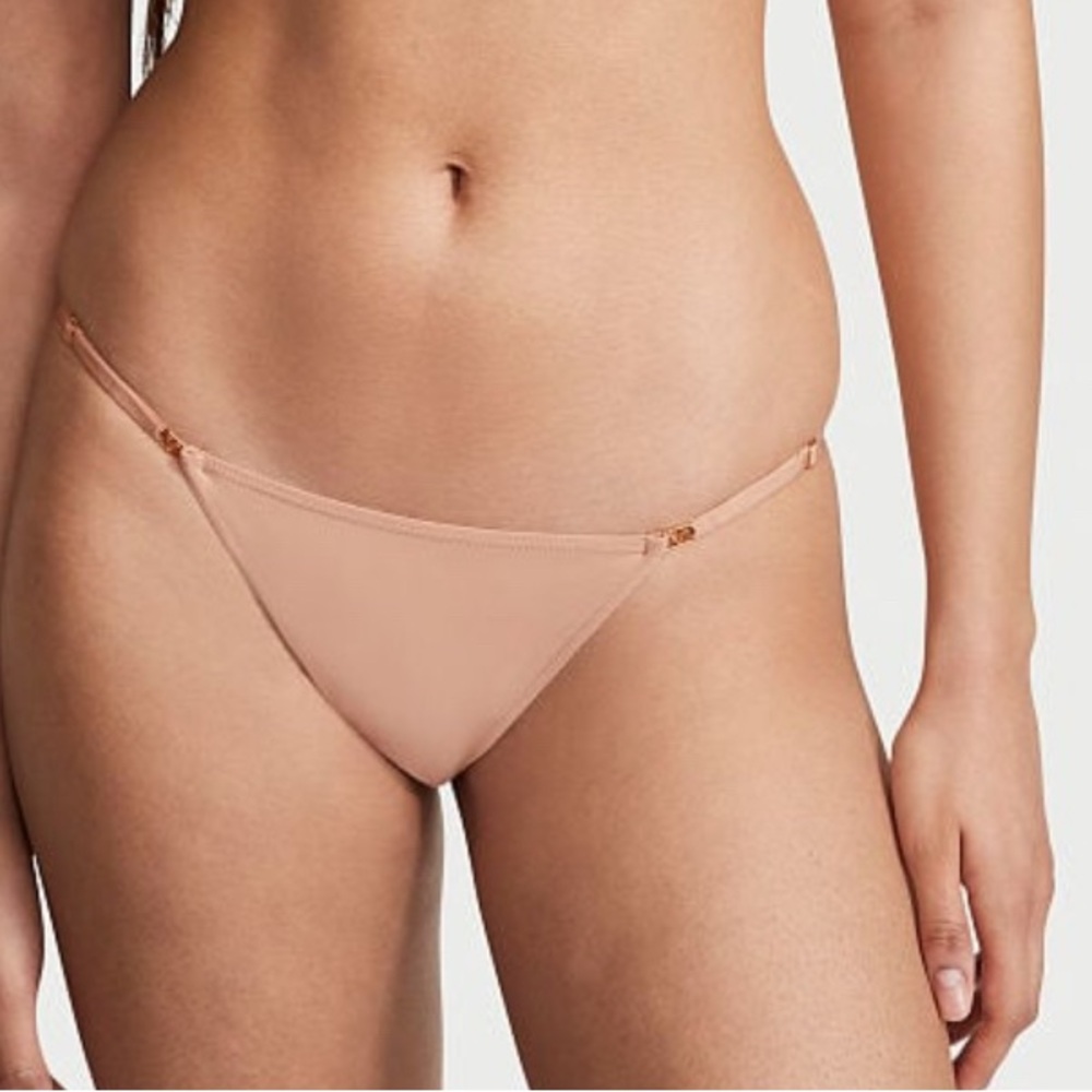 Victorias Secret Adjustable Sting Stylish Tan Bikini Bottom